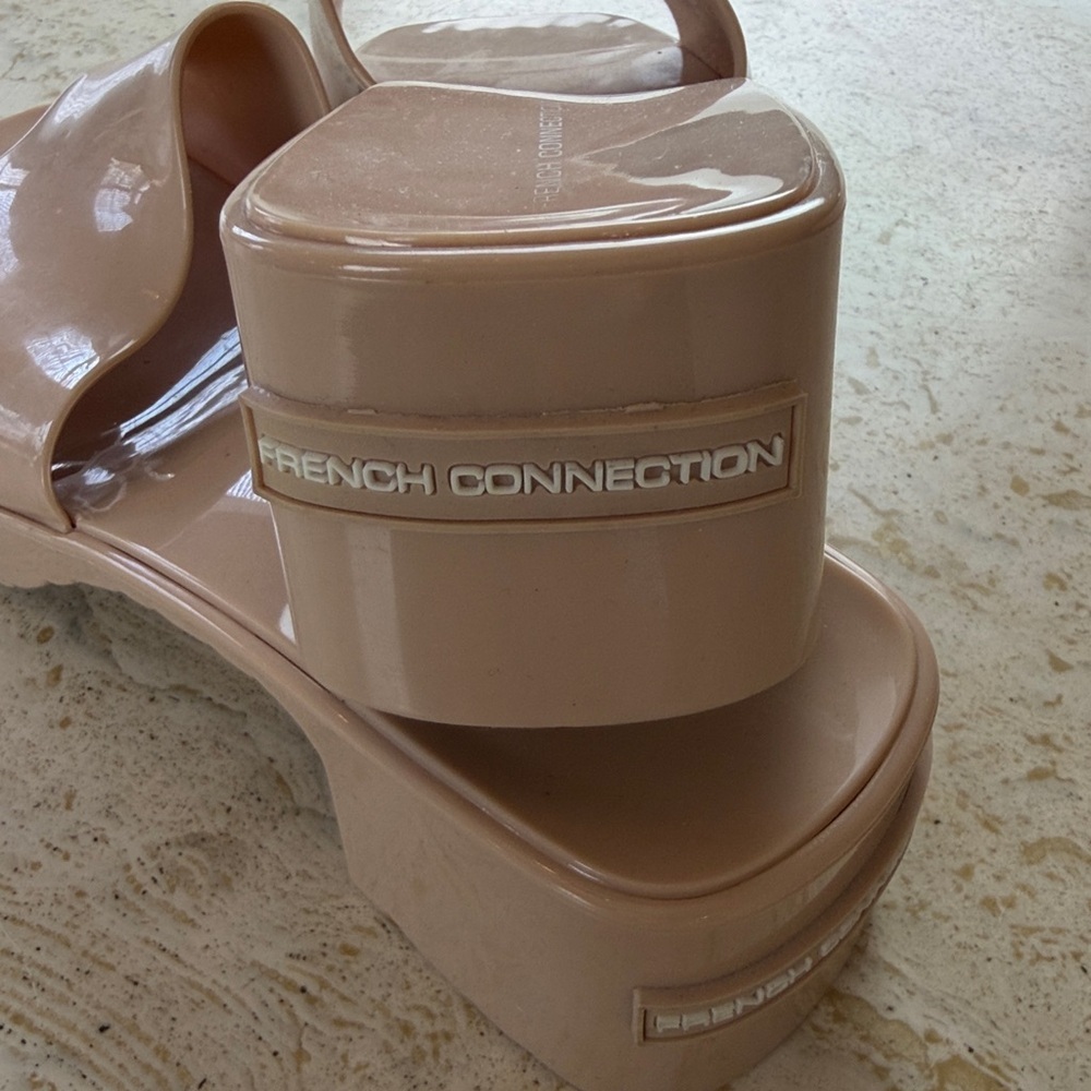 French Connection Women's Almira Slip On Open Toe Heel Sandal size 11 - Picture 4 of 11